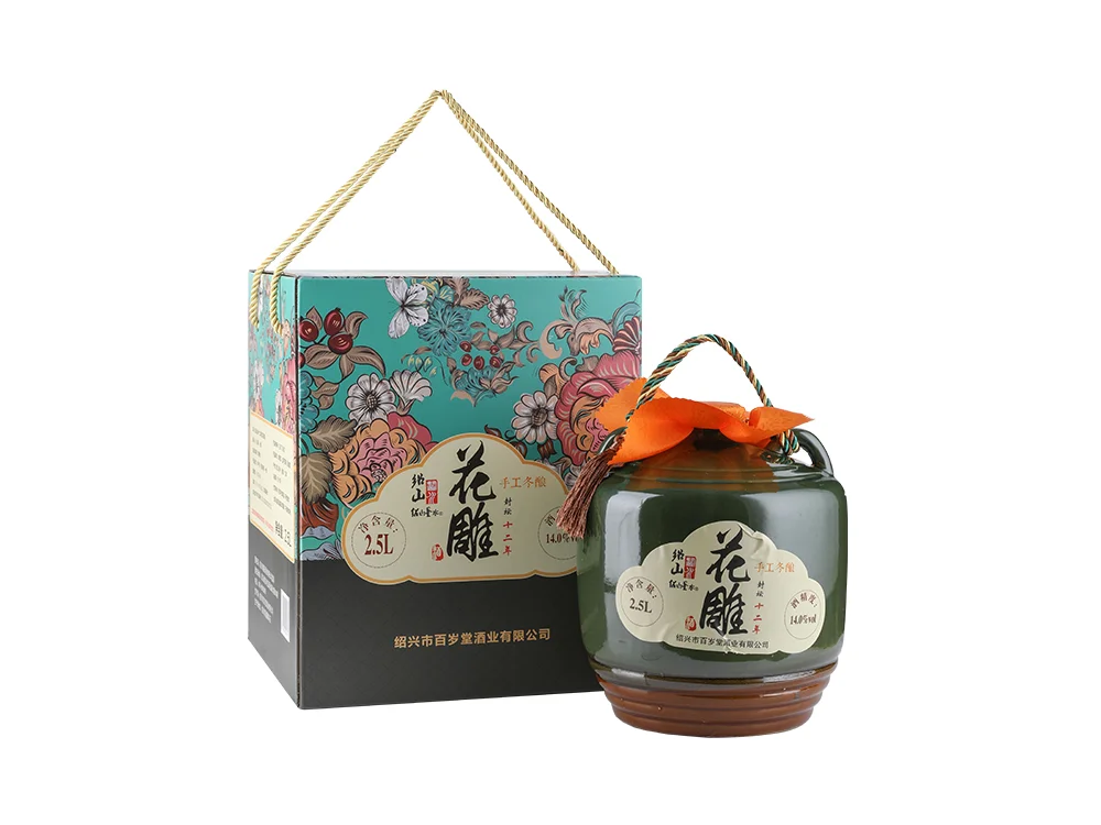 Shaoxing traditional yellow rice wine Saualpe 12-year-old flower rice wine 2500 * 3 can be customized