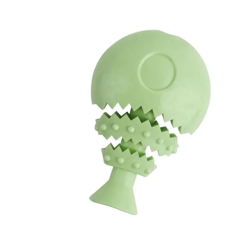 New pet supplies molar dog chewing high quality toy fish bone fun leaking dog toy TPR pet toy