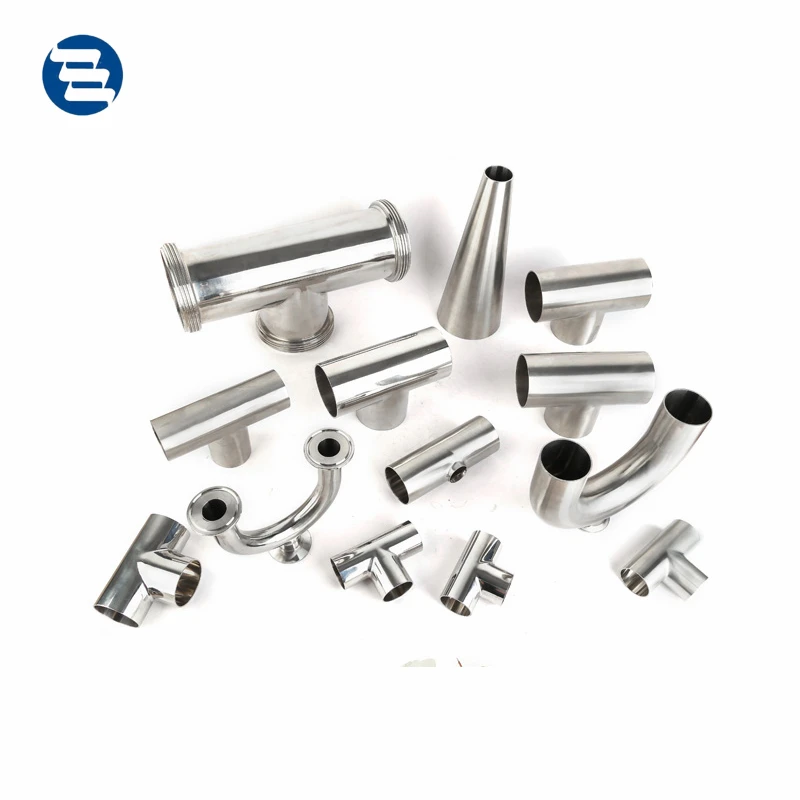 Stainless Steel Material 4-way Pipe Fitting Sanitary Cross
