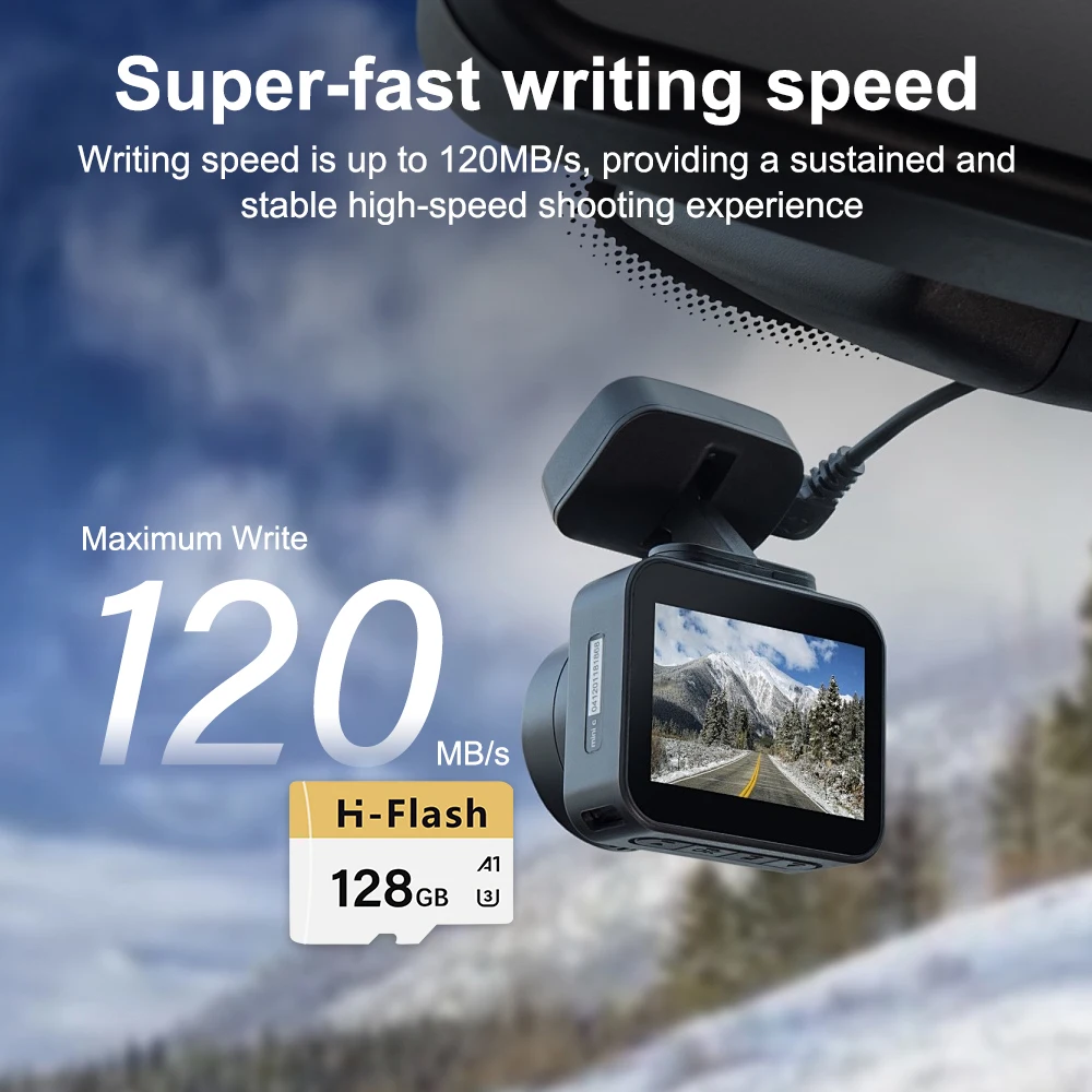 H-Flash Wholesale Custom LOGO OEM TF Card data stored 32gb 64gb 128gb 256gb 512g high speed V30 4k U3 Full Capacity storage card