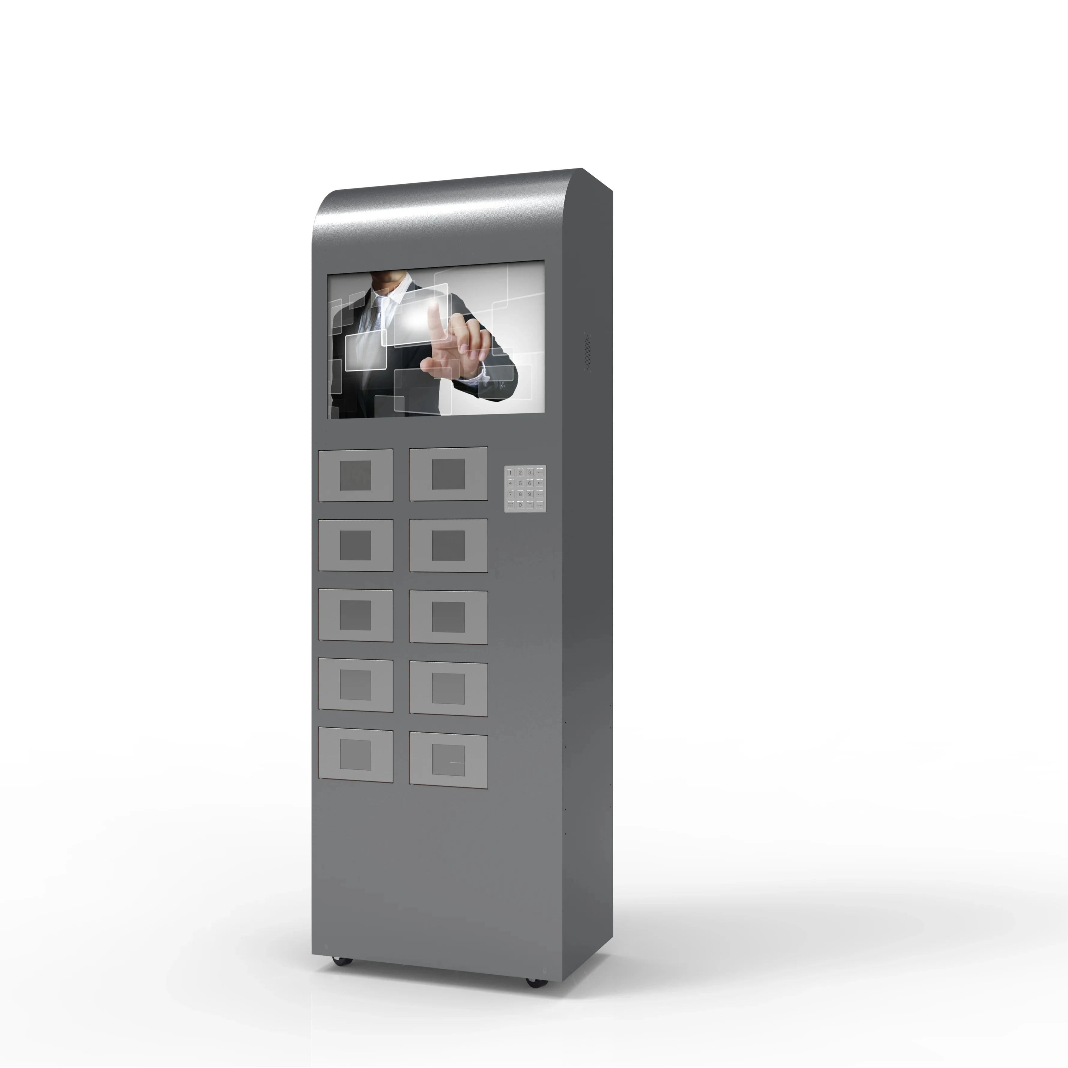 Outside Parcel StorageCell Phone App Open the Door DHL UPS Fedex Delivery Boxes Locker Sefl Service System Fingerprint Scanner