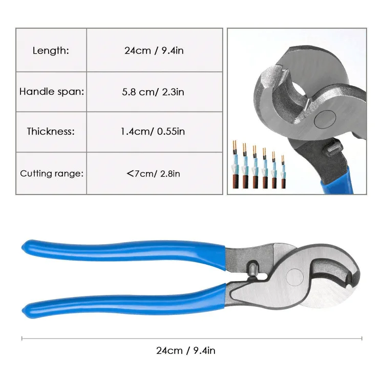 Manual Cord End Terminal Pliers Copper-aluminum Nose Cable Crimping Pliers Cable Cutting Set