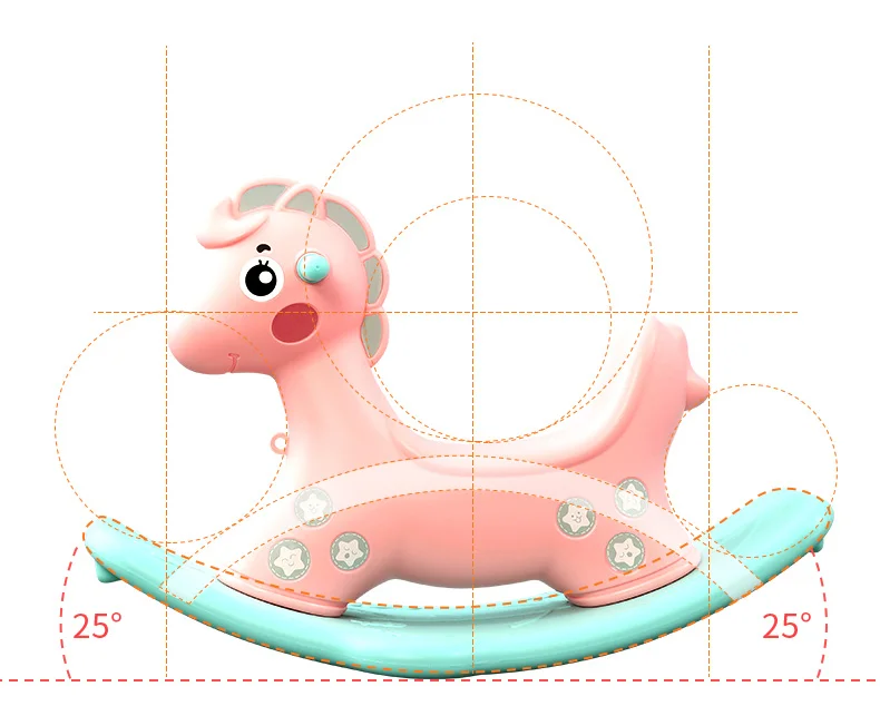Kids Christmas Gifts 2022 Baby Animal Rocking Horse Toy Unicorn Kids Rocking Horse Toys Games Kids Home