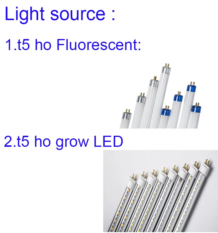 T5 ho  grow Light with  electrical accessories LED or fluorescent bulbs optional  price  8 bulb t5 ho light bulbs