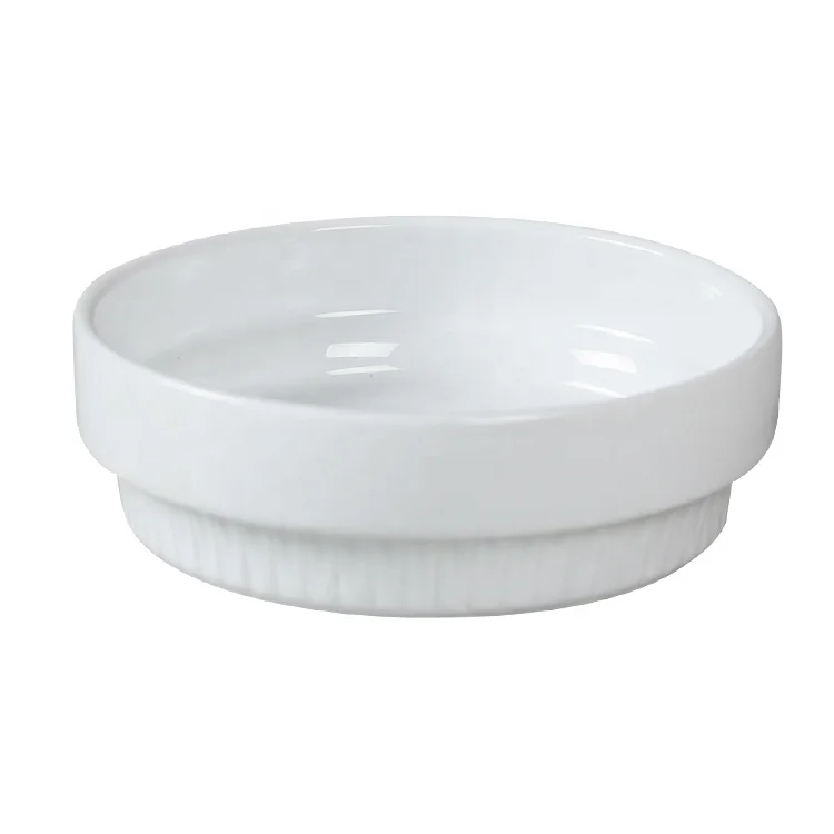 Wholesale Custom Printed Wholesale Ceramic Porcelain White 5 Inch 250ml Pottery Serving Bowl