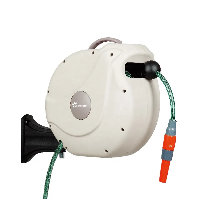 NW Kink Resistance Car Washing Hose Reel 25 M Automatic Water Hose Reel 1/2 Inch