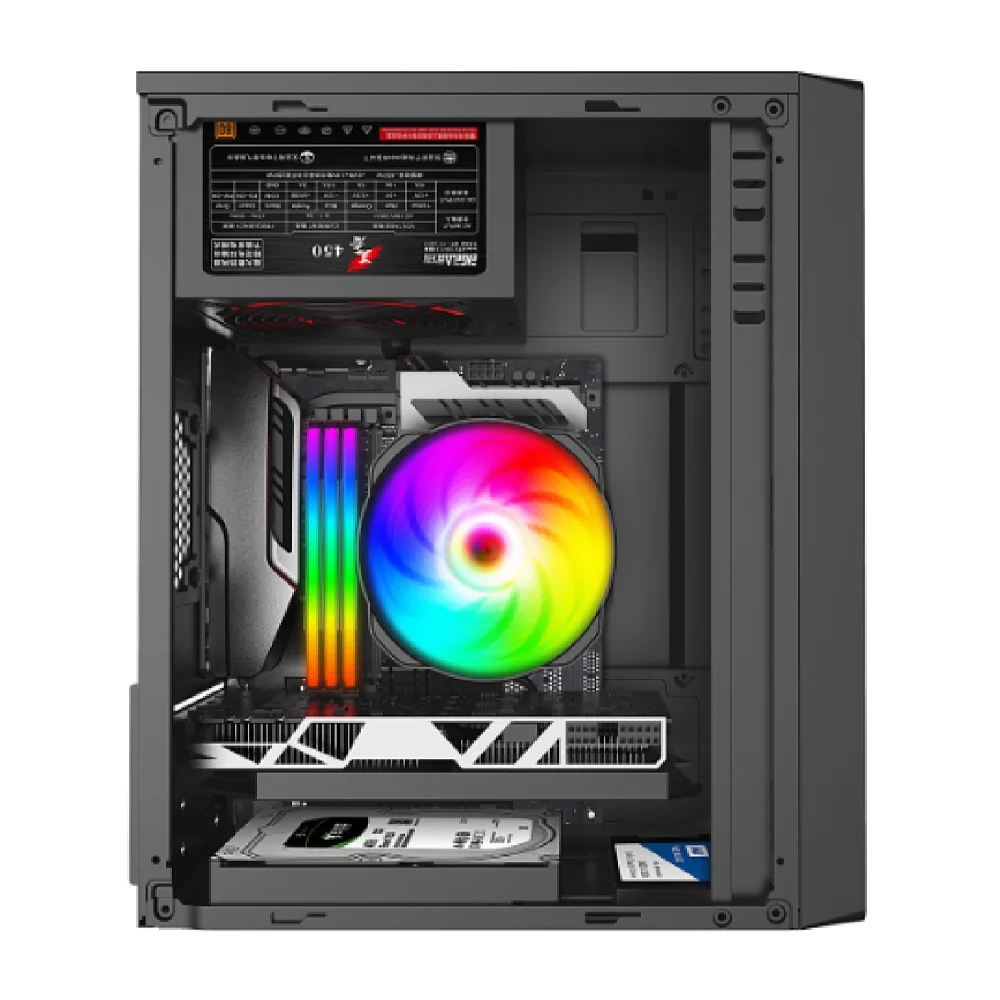 ATX Gaming PC Case Desktop Computer RGB Cooler Fan Professional ATX Computer Case for gaming