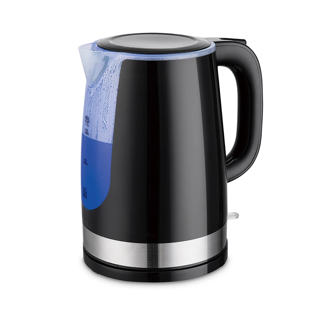 1.7L BPA Free Plastic Kitchen Appliance Rotary Base Hot Water Boiler Concealed Stainless Steel Heating Element Water Kettle