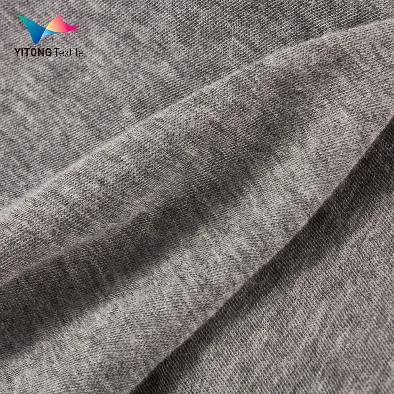 Factory Supply 128 gsm Cotton Wool Knit Fabric 70% Cotton 30% Wool Fabric for Thermal Pajamas Fabric