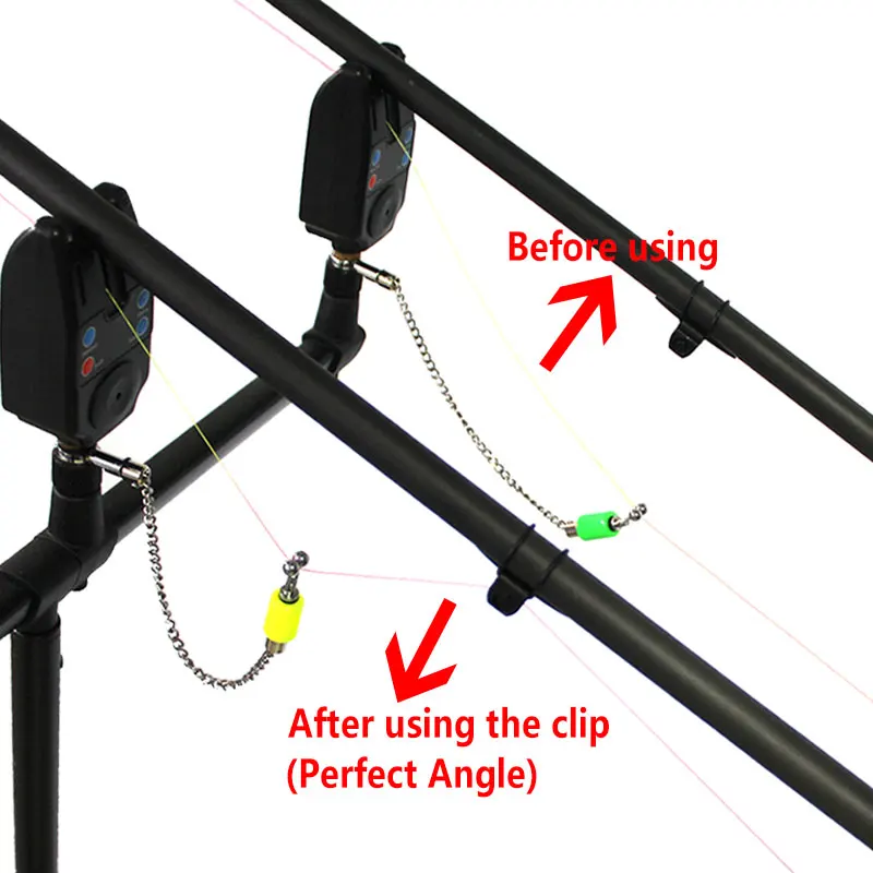 Bobbin Fishing Alarm Indicator Swinger Accessories Carp Fishing Monofilament Main Line Clip For Carp Fishing Rod End Tackle