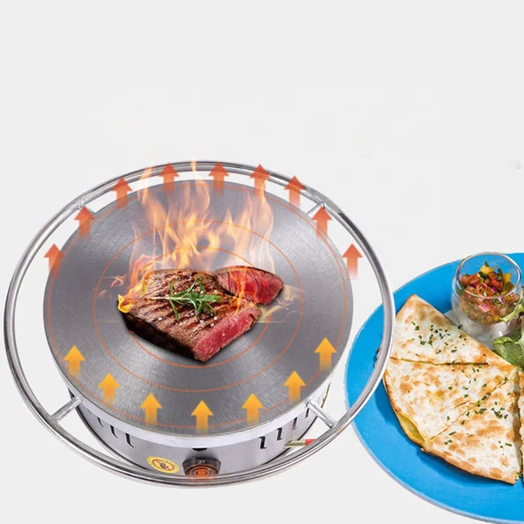 2024 Rotating gas heating Baked Flat Pancake Making machine Flat Arabic Bread Making Machine