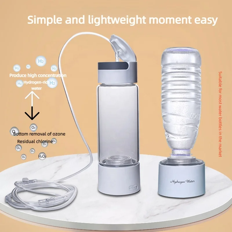 Portable Hydrogen And Oxygen Separation Health-care Hydrogen Water Bottle Generator 5000 Ppb Rich Hydrogen Water Cup