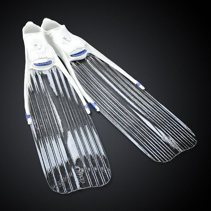 CE certification Professional free diving thermoplastic long fins deep diving fishing  rubber swim  diving fins