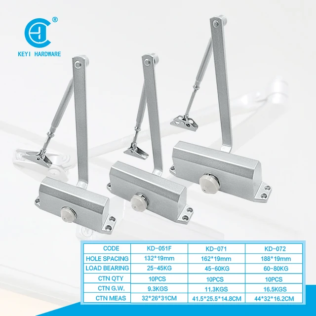 Автоматический гидравлический раздвижной Дверной доводчик из алюминиевого сплава