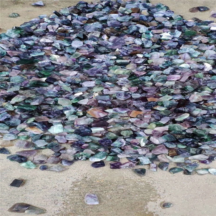 Hot Sale Factory Price Green and purple color rough Fluorite CaF2