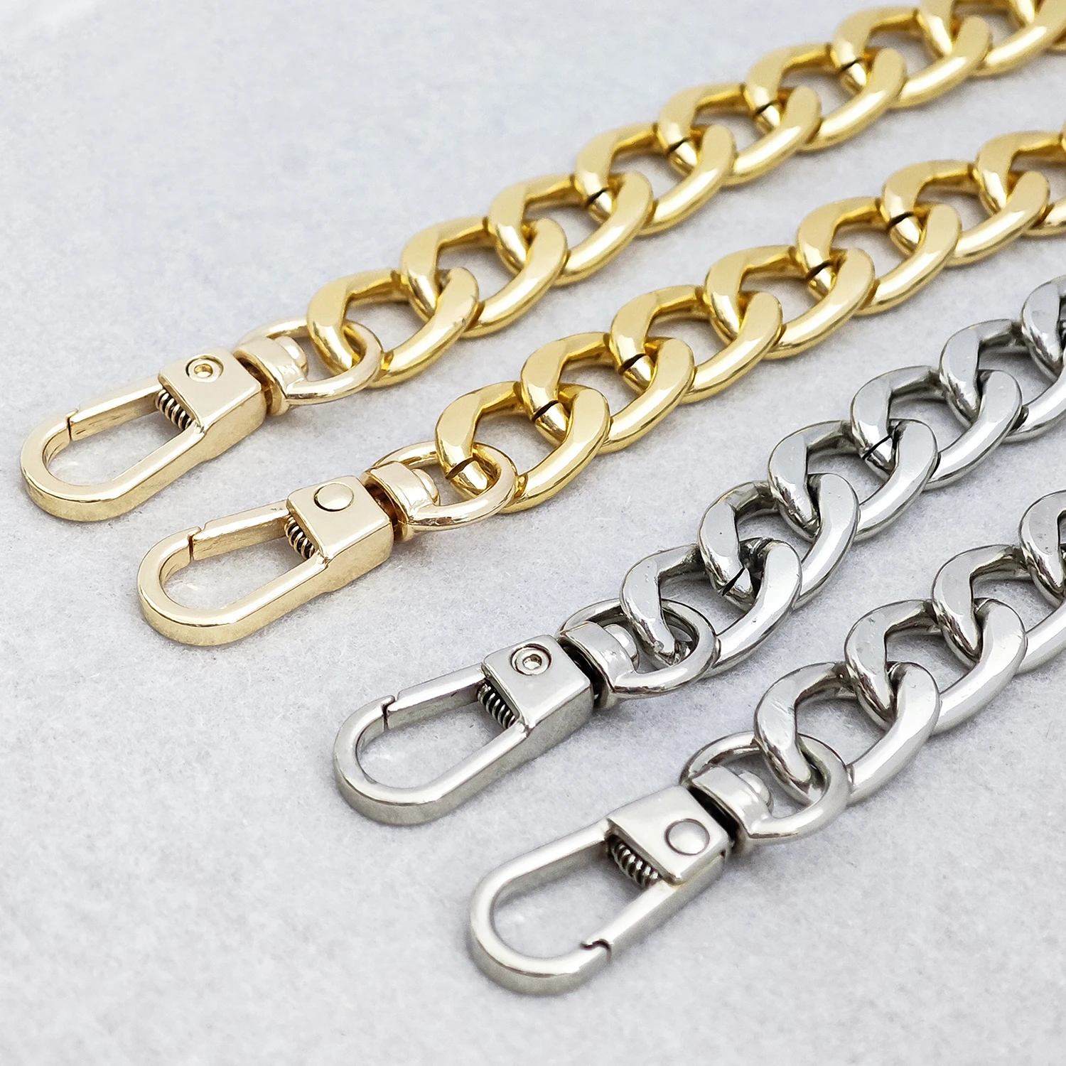 Wholesales Metal Chain Strap Custom Aluminum Colorful Bag Chain for Bag Purse Handbag Strap Replacement