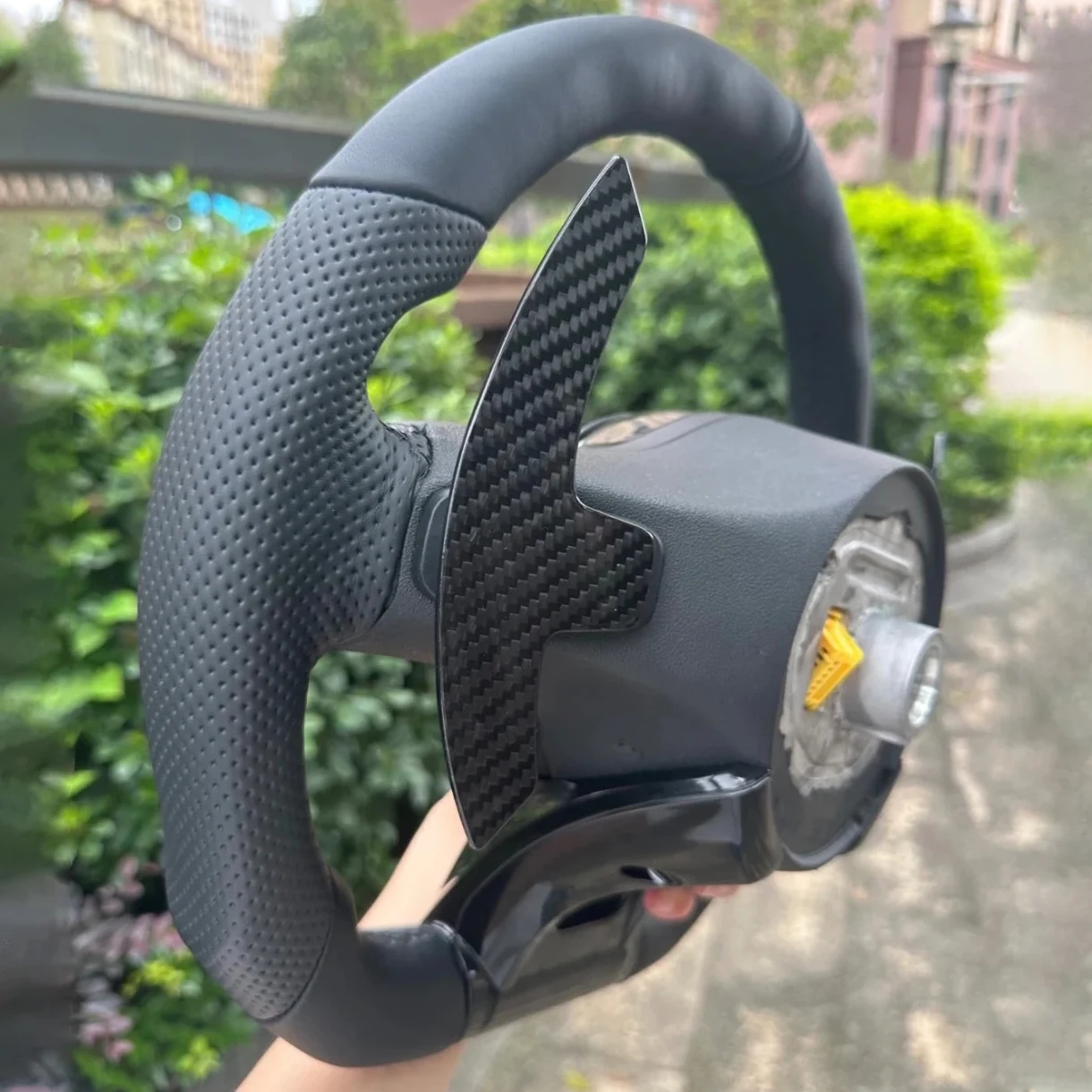 New upgrade old car retrofit leather Steering Wheel For Mercedes-Benz glk class e300 e200 w177 w211 w204 w205 c450 c204