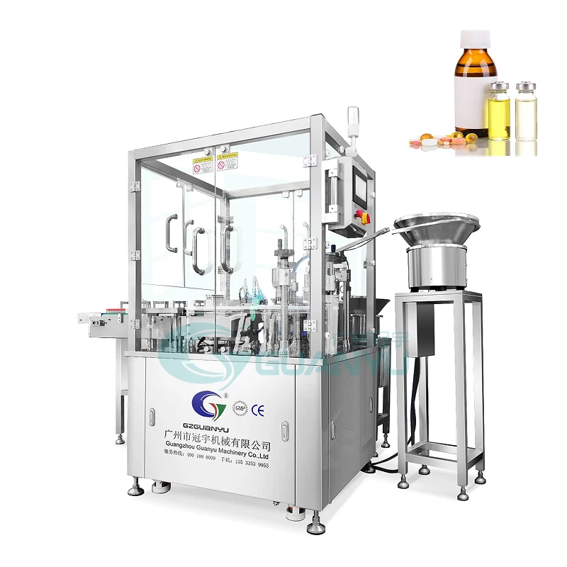 Laboatory Oral Liquid Vial 1-5ml Filling Machine Fully Automatic Glass Vial Heated Filler Small Capsule Bottle Filling Machine