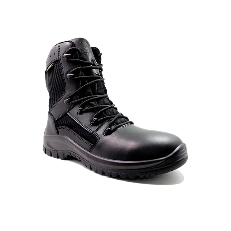 Heavy Duty Protection Waterproof Leather Safety Shoes for Men, Oil Resistant Soles