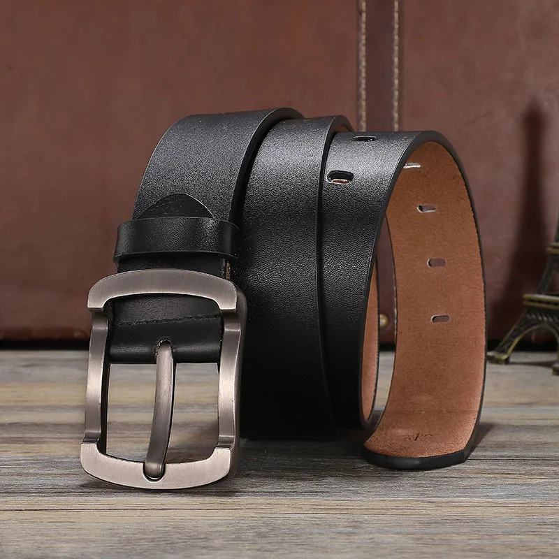 Новинка, мужские деловые модные ремни из искусственной кожи, мужские кожаные режущие пряжки, Простой ремень