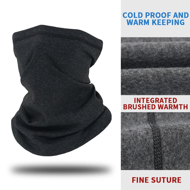 Multifunctional Cycling Motorcycle Sport Winter Ski Warm Fleece Bandana Scarf Tube Neck Cover Gaiter Warmer