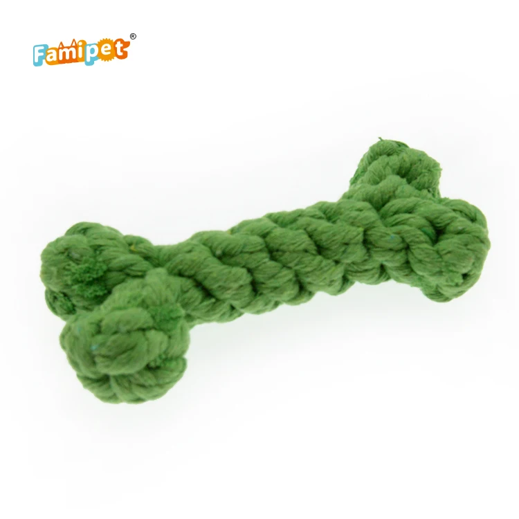 
Best Selling Best Durable Indestructible Bone Shaped Chew Rope Toy S Dog Bone Toy for Dogs Pet Toys All-season 13x3 Cm Support 