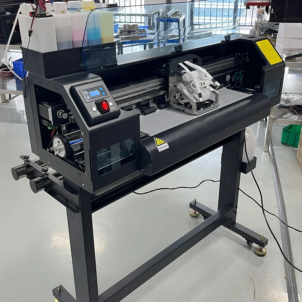 Ready Ship 30cm Roll DTF Printer T-Shirts Double Epson i1600 Direct Film Waterproof Semi-Automatic T-Shirt Store Use