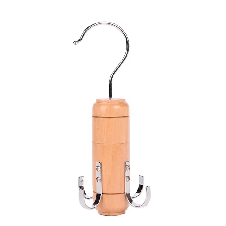 LM4518 Factory wholesale wooden multi-functional belt hangers scarf rack