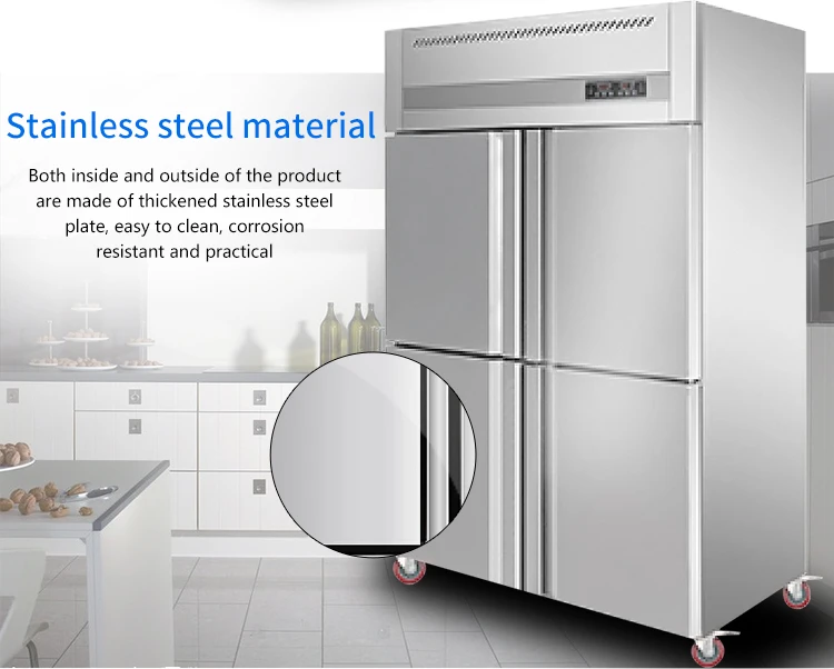 Commercial Refrigeration Freezer 1300l Standing Freezer 3 Doors Kitchen Refrigerator