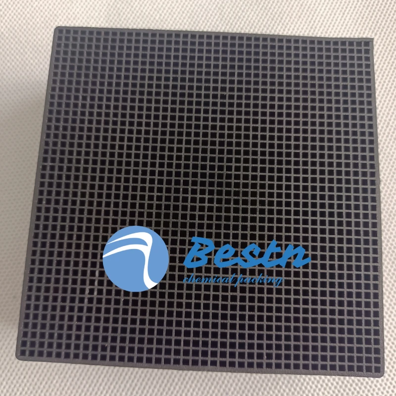 100*100*50mm Honeycomb Activated Carbon  for Waste Gas Treatment