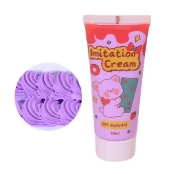 3D Сделай Сам 50 мл ПВХ ювелирные изделия искусственный крем жевательная резинка и бумага креативная паста игрушка взбитые сливки для детей настраиваемый дизайн клей крема