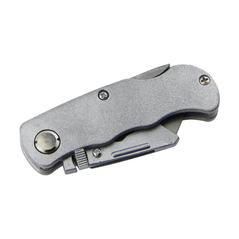 Industrial Wallpaper Cutting Blade Electrician Trapezoidal Horn Folding Art Knife Steel Cable Stripping Hook Electrician Tool