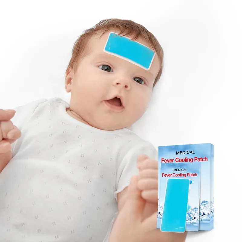 2024 Health Care Self-adhesive Reusable Fever Cooling Patch Gel Migraine Headache Patch For Children