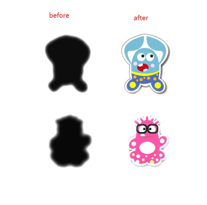 High quality reversible temperature change label sticker color change temperature sensing sticker  for cup