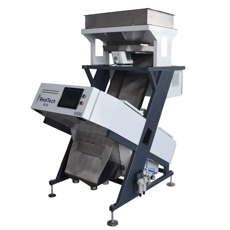 High Precision 1.5 Chutes CCD Color Sorter Paddy Rice Maize Millet Wheat Chia Separator Selector