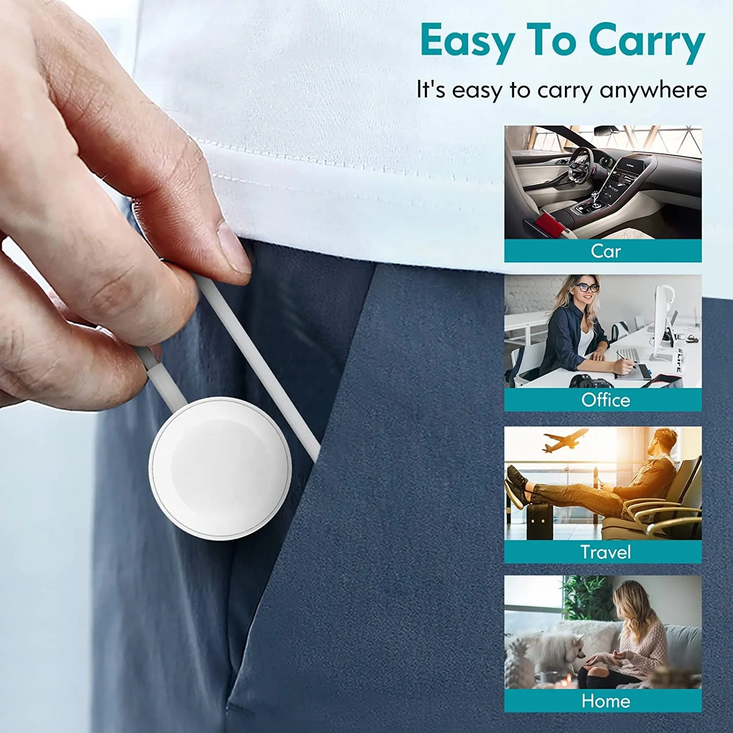 Magnetic Type C Watch Charger for iWatch SE 7 6 5 4 3 2 1 USB-C Charging Cable