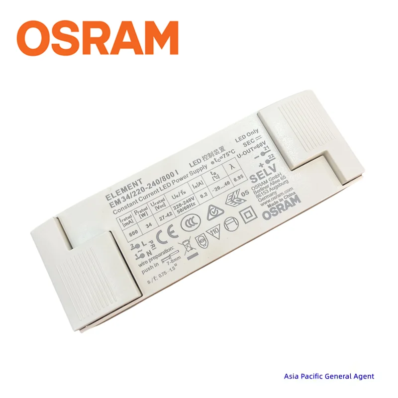 Оригинальный Osram привод EM 34/220-240/800 I 27V-42V 800mA постоянный ток светодиодный драйвер