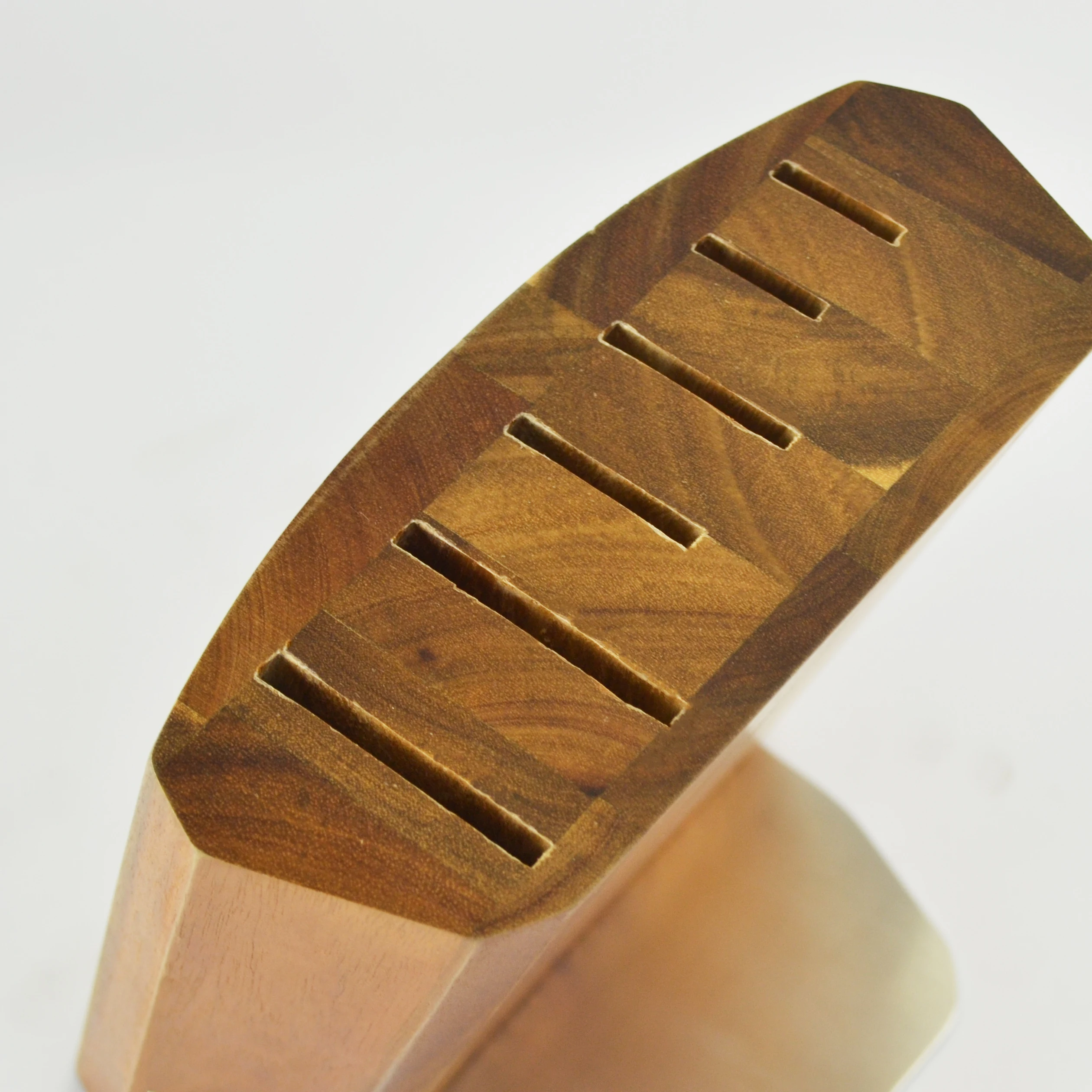 Super Sharp 7pcs Stainless Steel Chef Knife Pakka Wood Handle Kitchen Knife Set With Wooden Block