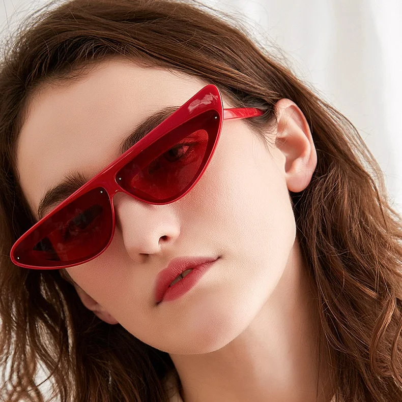 FDA95125 AliExpress Hot Sale INS Style Womens Sunglasses UV400 Protection Small Cat Eye Sunglasses