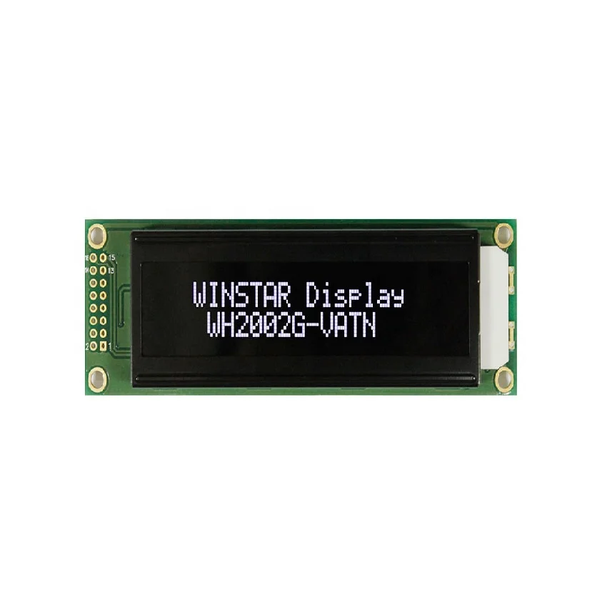 2002 LCD Factory Price Winstar WH2002G-SLL VATN LCD Display Module with Yellow White Backlight 20x2
