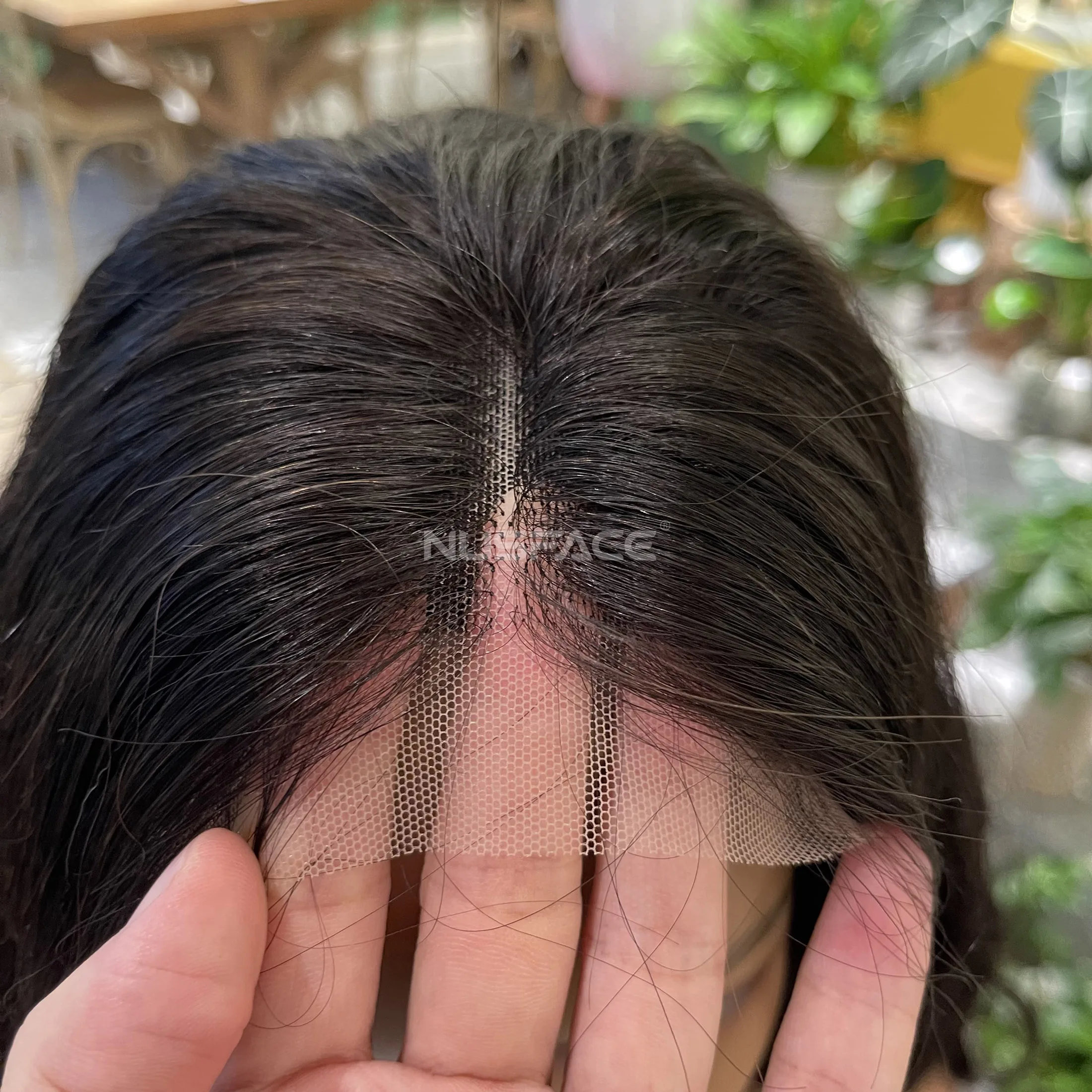 Factory Price Wholesale Cuticle Aligned Unprocessed Hair Hairline Egg Curly 4x4 Closure Human Hair Wig Double Drawn Natural Long