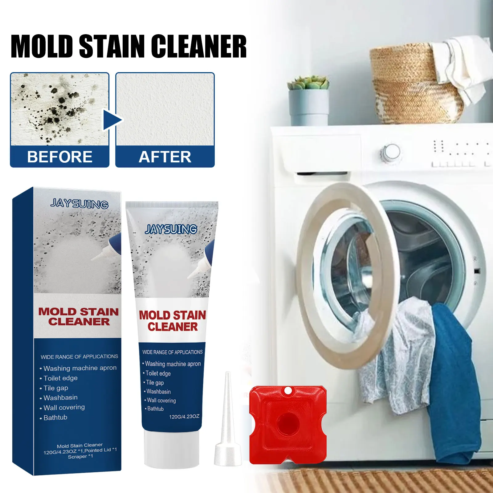 The High-tec JAYSUING Mold Stain Cleaner Mildew Stain Remover
