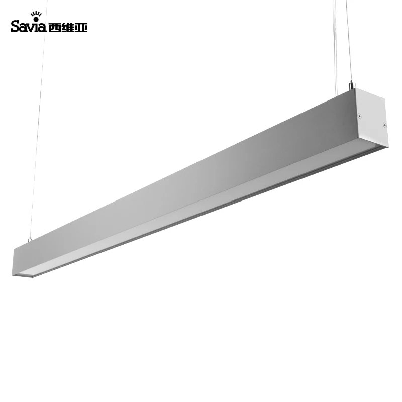 
Savia Aluminum 1.2m 4ft 36W LED Suspension Linear Pendant Light Ceiling Hanging Linear Lamp Commercial Office Lighting fixture 