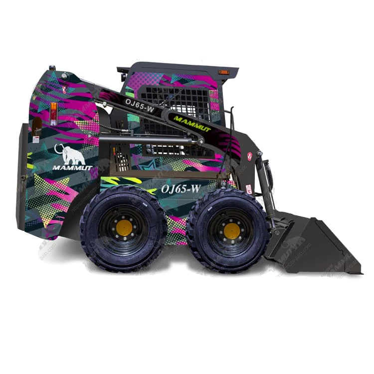 Front loader mini skid steer 1ton 950kg 700kg 850kg wheeled tracked skid steer loader with trencher