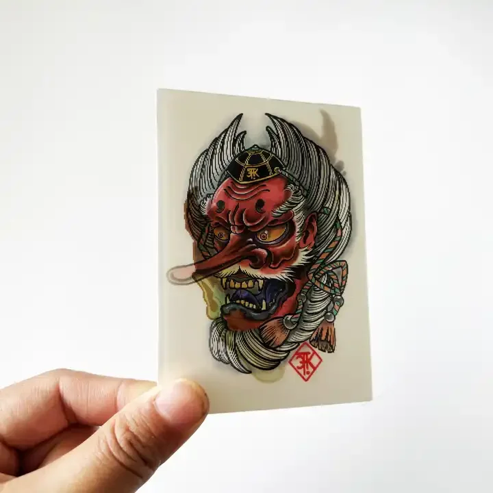 Высококачественные лентикулярные наклейки с логотипом движения и 3D Аниме вырезанные на заказ