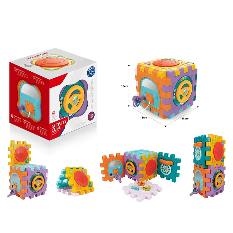 Six-sided Puzzle Assembled Drum toys for Kids