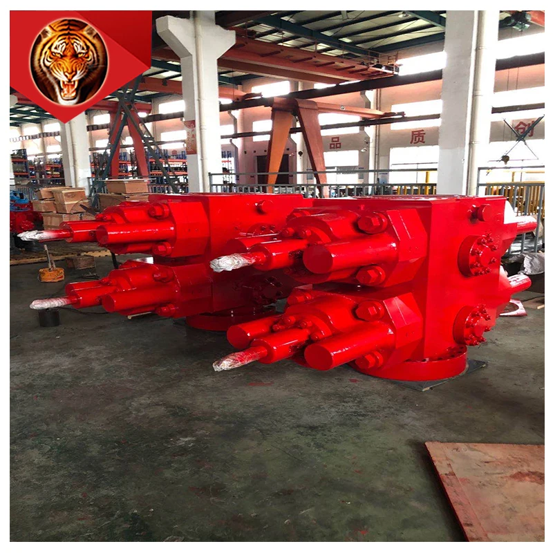 Tigerrig API 16A high pressure manual cameron u s type ram blowout preventer shaffer double ram bop for well drilling