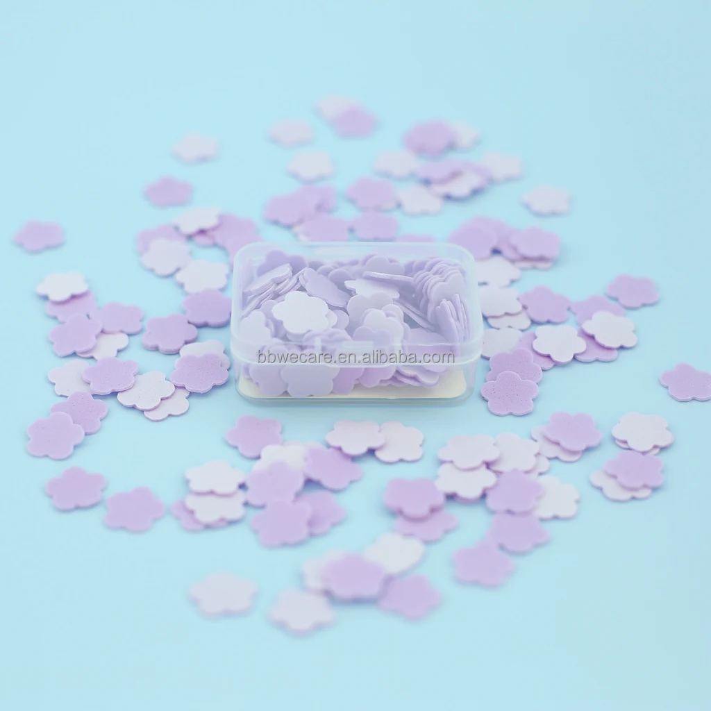 Disposable Scented Bath Confetti Petal Flower Soap Hand Wash Paper Soap