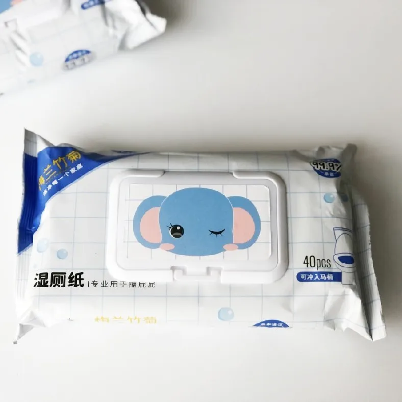 OEM Biodegradable Water Intimate Body Vagina Care Wipes for Women Adult Toilet Flushable Yoni Hygiene Feminine Wet Wipes Box ISO