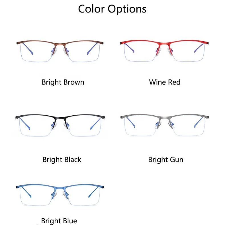 Sunbest 5910 Rectangle Metal Frames Cheap Prescription Glasses Online Customization Astigmatism 0~200 Optical